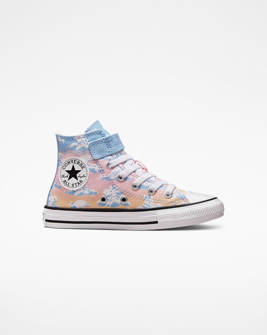 Tenisi Inalti Fete Converse Chuck Taylor All Star Easy-On Cloud Gazer Albastri Portocalii Roz | RO NGPHU718